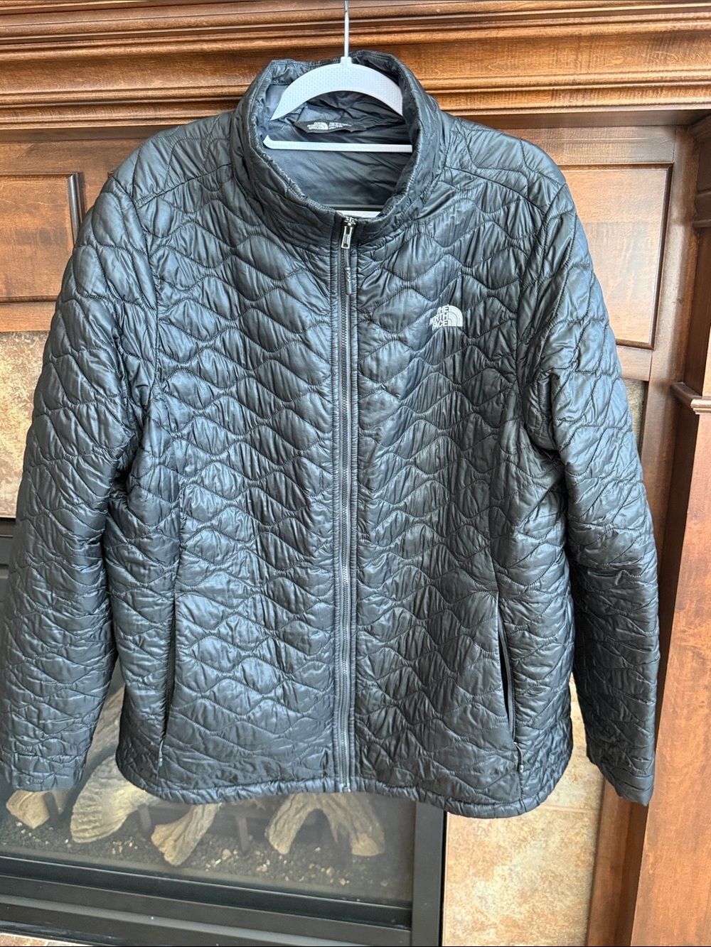 The North Face Thermoball quilted classic black full zip winter coat jacket XXL